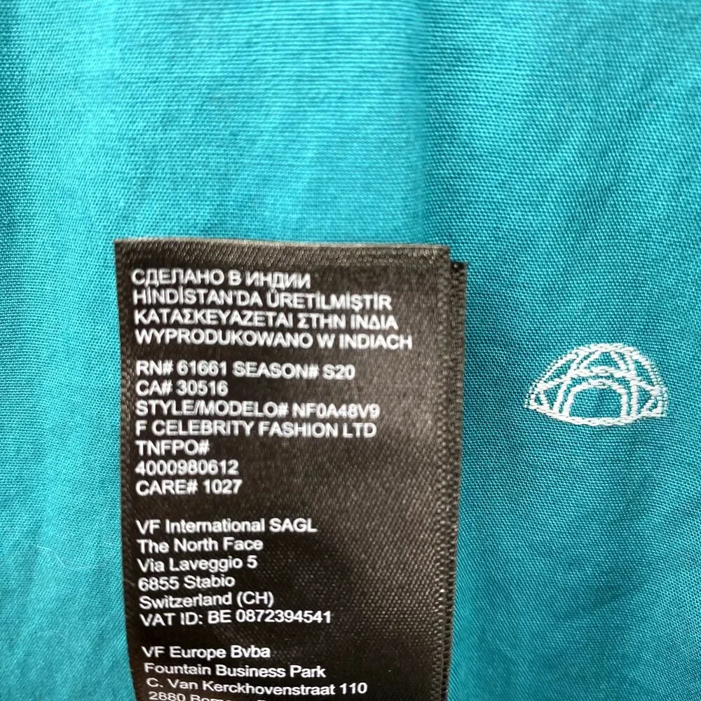 The North Face Baytrail Jacquard Shirt Mens XL Teal Short Sleeve Gorpcore Casual